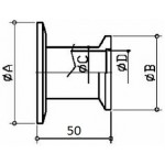 KF Reducer Flange NW100/63-R