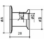 KF Reducer Flange NW40/25-R-AL